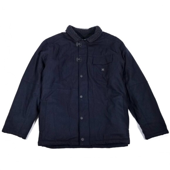 NEW Roark Axeman Sherpa Wool Military Chore Jacket Barn Coat XXL Navy Gorpcore - Picture 1 of 10